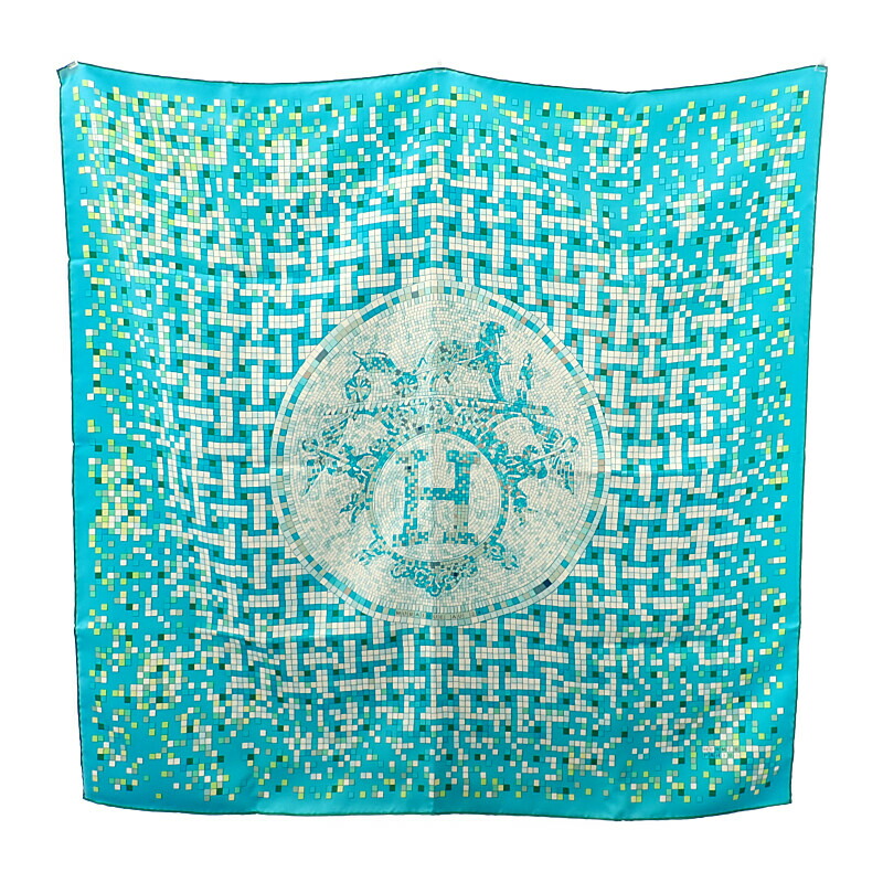 楽天市場】エルメス スカーフ カレH65 カリプソの庭園 ホワイトx