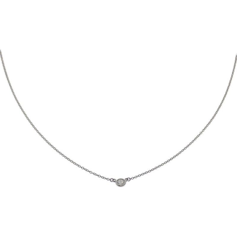 ティファニー TIFFANY&Co. バイザヤード ペンダント ネックレス Pt950 プラチナ ダイヤモンド レディース 人気 ギフト【中古】【Aランク】