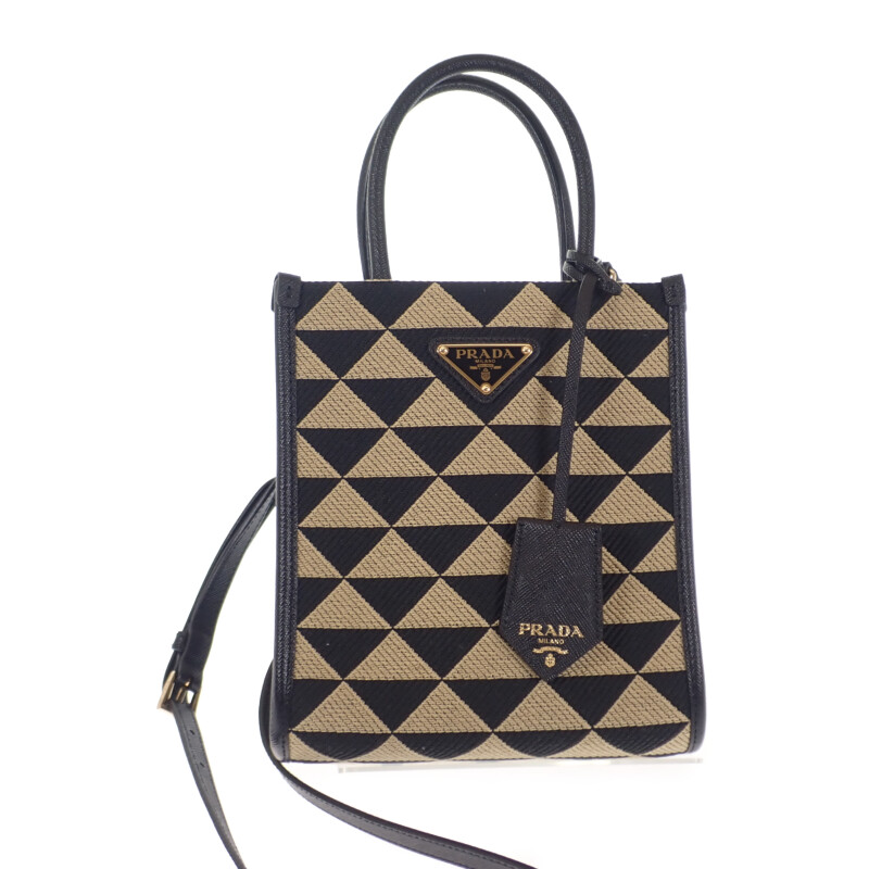 楽天市場】【美品】プラダ【PRADA】日本限定 コットンキャンバス ミニ
