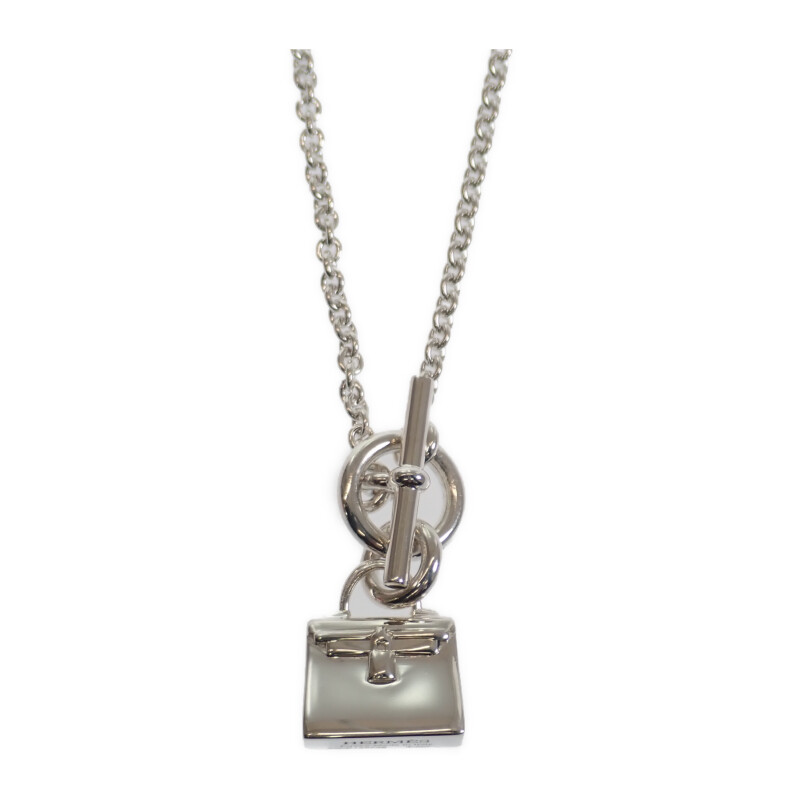 エルメス HERMES アミュレット ケリー 保証書付属 美品 H121325B00 ネックレス シルバー925 メンズ レディース【中古】【Aランク】
