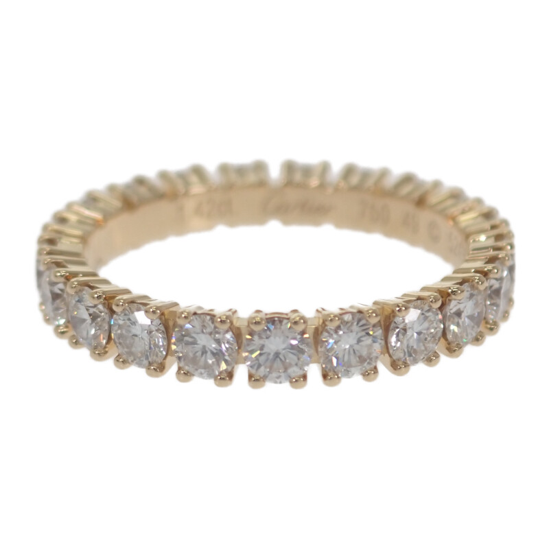 カルティエ CARTIER デスティネ ウェディング リング 9号 サイズ49 N4127449 フルエタニティ 指輪 K18YG K18イエローゴールド ダイヤモンド1.42ct 結婚 婚約 記念日 プレゼント レディース ジュエリー アクセサリー【中古】【Aランク】