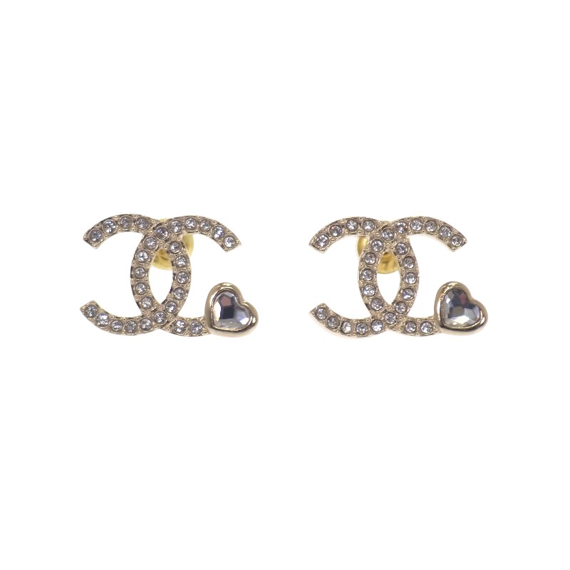 送料無料】シャネル CHANEL ココマークハートピアス