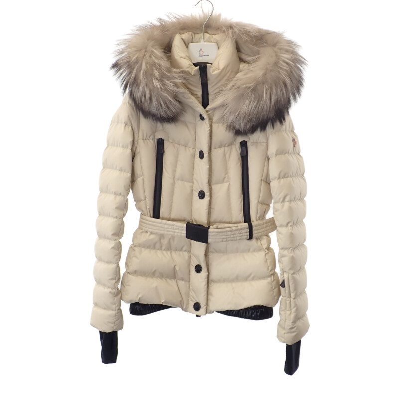 楽天市場】MONCLER モンクレール TATIE タティエ ファー ベルト付き 