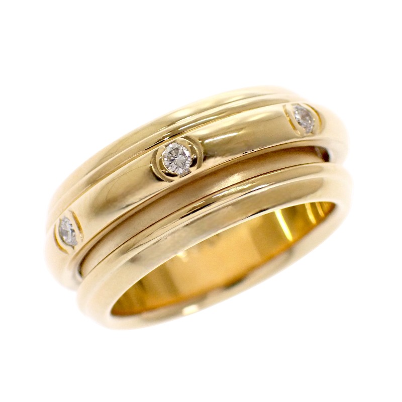 ピアジェ PIAGET ポセション リング 11号 指輪 美品 18金 K18イエローゴールド ダイヤモンド #51 レディース【中古】【Aランク】