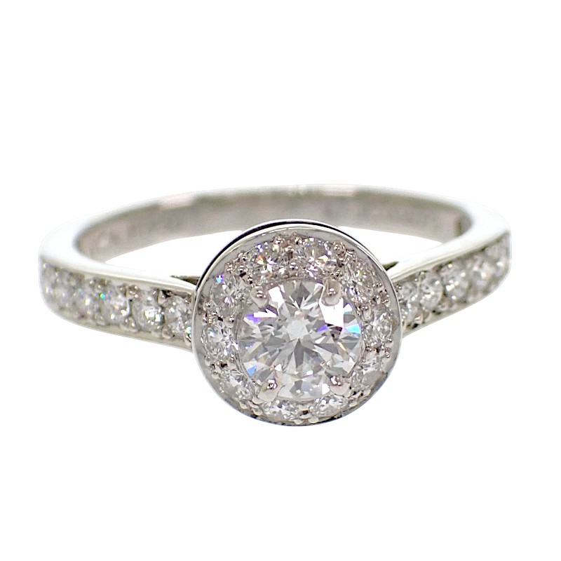 ヴァンクリーフ&アーペル Van Cleef & Arpels イコーヌ ソリティア 7号 VCARG33147 保証書付属 指輪 リング Pt950プラチナ ダイヤモンド #47 レディース【中古】【Aランク】