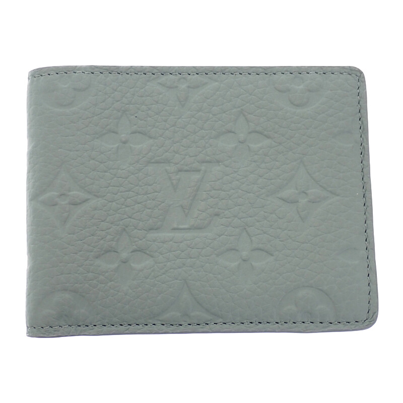 ルイヴィトン LOUIS VUITTON ポルトフォイユ・ミュルティプル M14252 二つ折り財布 レザー トリヨンモノグラム レディース【中古】【Aランク】