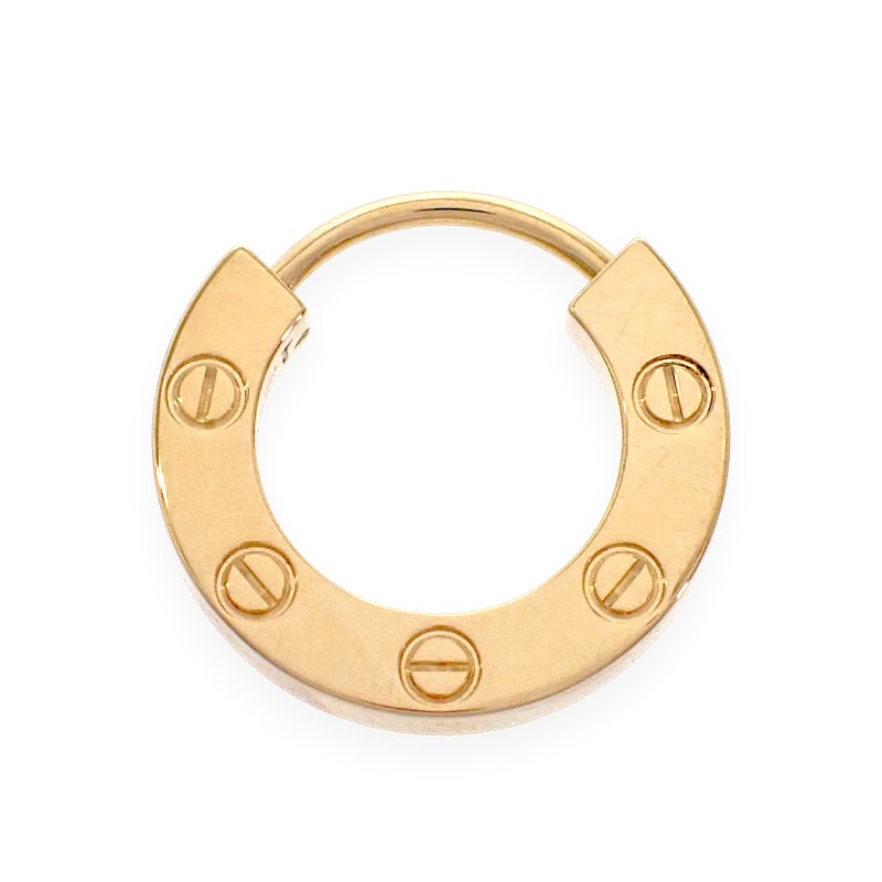 カルティエ CARTIER LOVE シングル オンライン限定 B8301423 ピアス 18金 K18イエローゴールド レディース【中古】【Aランク】