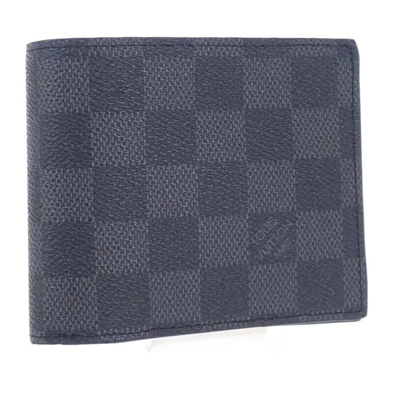 ルイヴィトン LOUIS VUITTON ポルトフォイユ・アメリゴNM N60053 ダミエグラフィット 二つ折り財布 ブラック メンズ 未使用 ギフト 人気【中古】【Sランク】