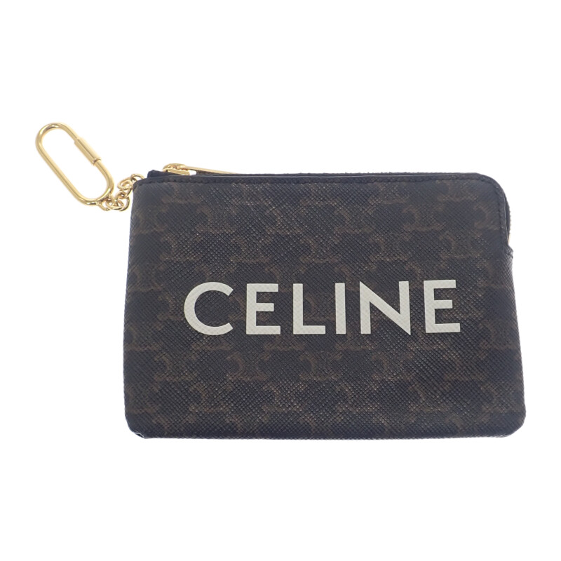 セリーヌ CELINE コインパース 10C662CA2.38NO コインケース ポリウレタン ブラウン レディース【中古】【ABランク】｜ISEYA ONLINE 店