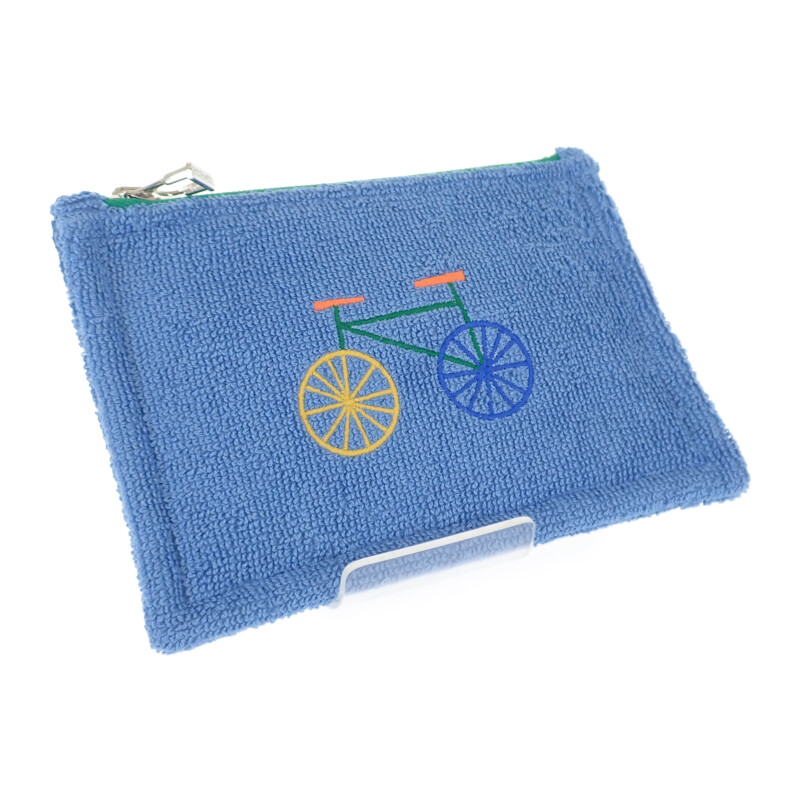 エルメス HERMES レ・カバン フラットポーチPM 自転車 H103759M02 ポーチ コットン ブルー レディース メンズ【中古】【Aランク】｜ISEYA ONLINE 店