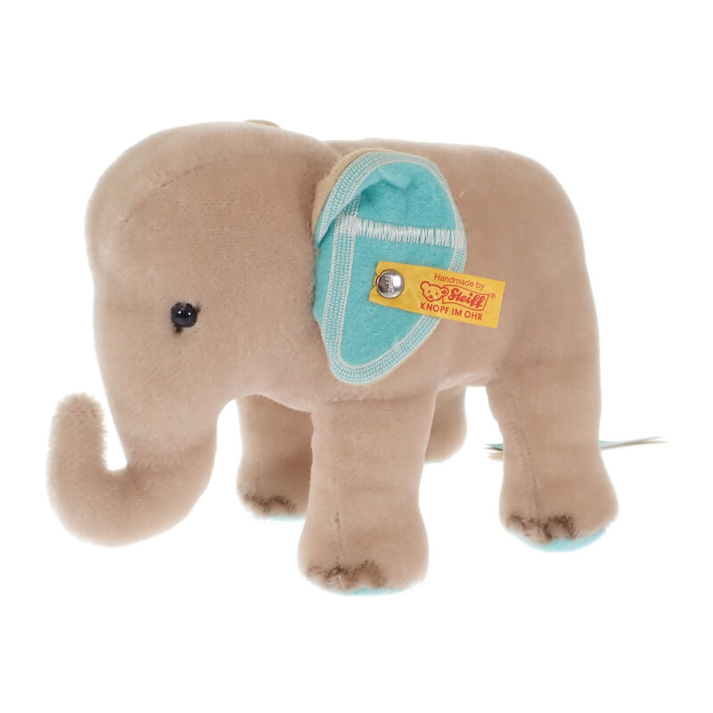 ティファニー TIFFANY&Co. シュタイフ Steiff コラボ ゾウ ぬいぐるみ 683800 モヘア製 ベージュ ティファニーブルー 出産祝い ギフト 【中古】【SAランク】｜ISEYA ONLINE 店