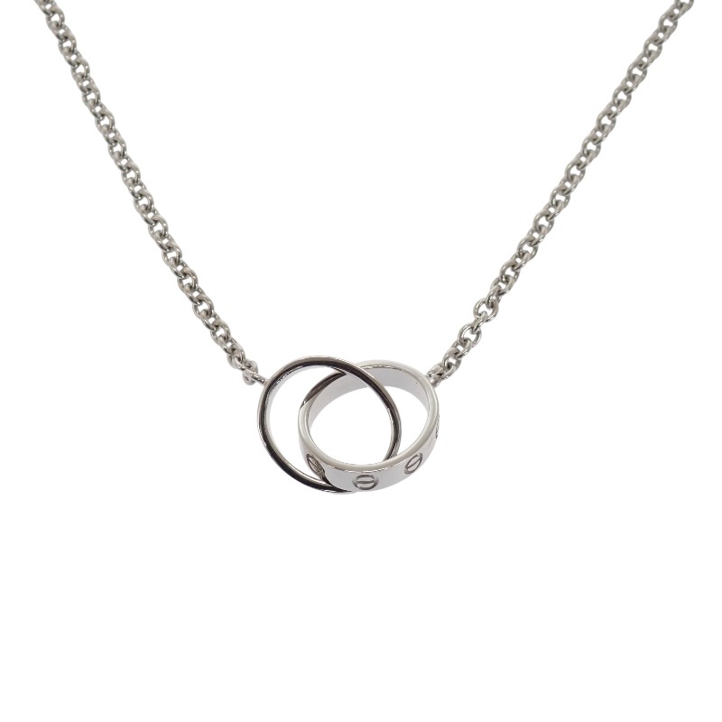 カルティエ CARTIER LOVE ベビーラブ B7212500 ネックレス 保存箱付属 18金 K18ホワイトゴールド レディース【中古】【Aランク】｜ISEYA ONLINE 店