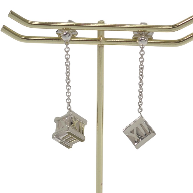 ティファニー TIFFANY&Co. アトラス キューブ ドロップ ピアス シルバー925 レディース【中古】【ABランク】|ISEYA ONLINE 店