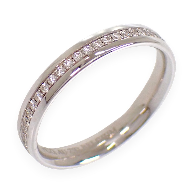 ティファニー TIFFANY&Co. リング メトロ フルサークル フルエタニティ ダイヤモンド K18WG ホワイトゴールド 9号 レディース 指輪【中古】【Aランク】|ISEYA ONLINE 店