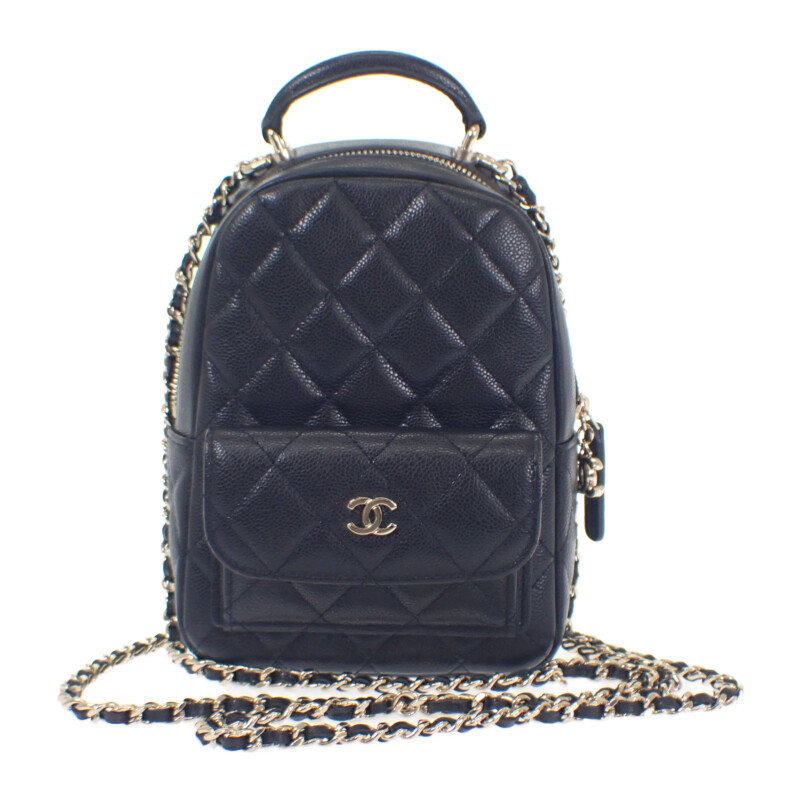 シャネル CHANEL タイムレスクラシック AP3753 リュック デイパック キャビアスキン ブラック ゴールド金具 レディース【中古】【Aランク】|ISEYA ONLINE 店