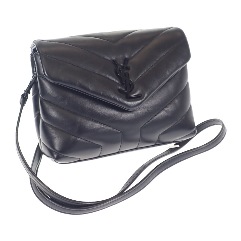 サンローラン SAINT LAURENT ルル トイバッグ 630951_DV708_1000 ショルダーバッグ カーフ ブラック レディース【中古】【Aランク】|ISEYA ONLINE 店