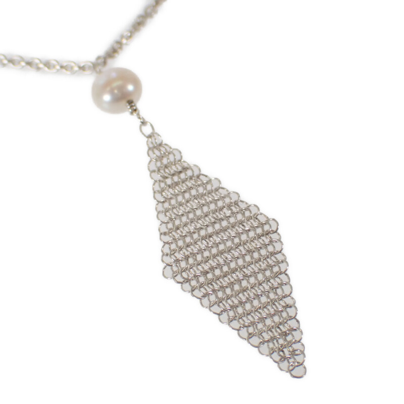 ティファニー TIFFANY&Co. メッシュ タッセル ペンダント ネックレス シルバー925 フレッシュパール レディース【中古】【Aランク】|ISEYA ONLINE 店