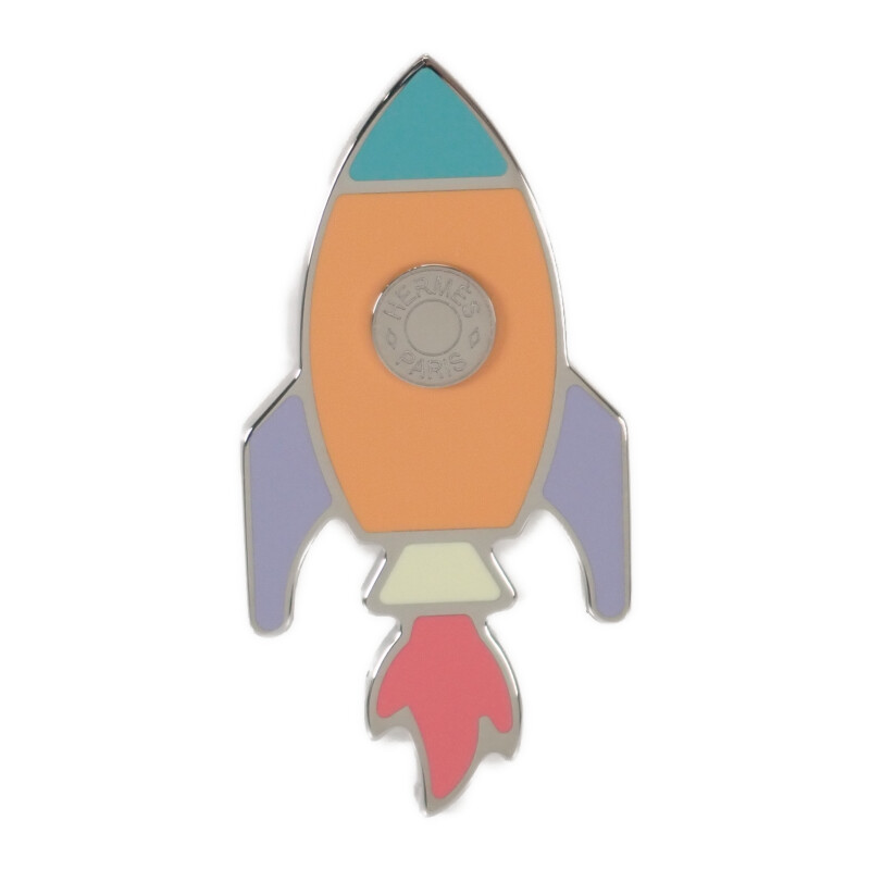 エルメス HERMES スペースHバッジ H077352FPAB ブローチ メタル マルチ オレンジ レディース【中古】【Aランク】|ISEYA ONLINE 店