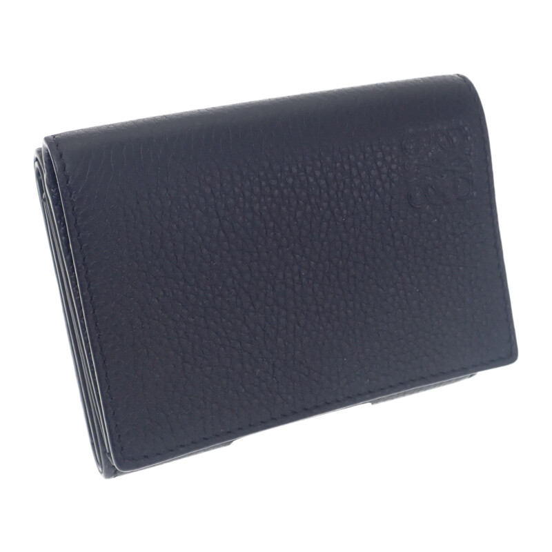 ロエベ LOEWE トライフォールドウォレット C660TR2X02 三つ折り財布 ソフトグレインカーフ ブラック メンズ レディース 上品 ギフト【中古】【Aランク】｜ISEYA ONLINE 店