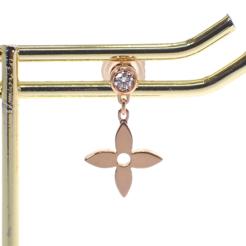ルイヴィトン LOUIS VUITTON モノグラム・イディール Q96169 ピアス 片耳 K18ピンクゴールド 18金 レディース フラワー 花 資産【中古】【ABランク】|ISEYA ONLINE 店