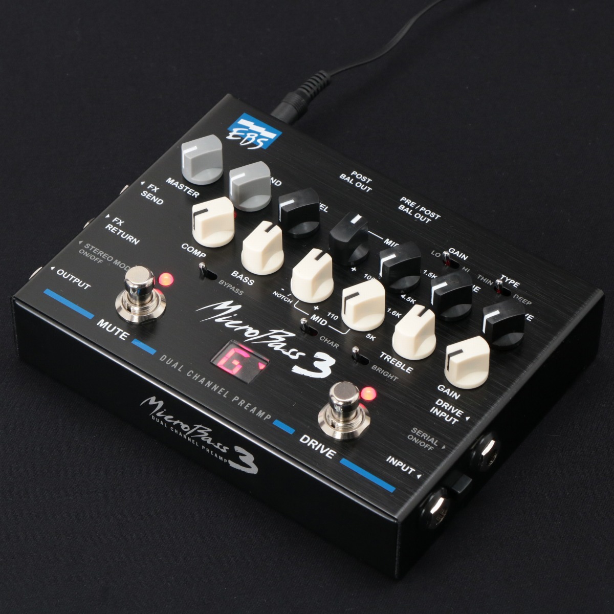 《セール品》EBS / MicroBass 3 2-Channel Professional Outboard Preamp ベース用 プリアンプ