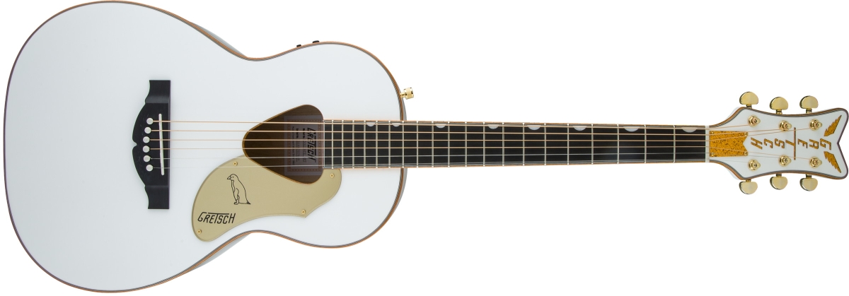 Gretsch G5021WPE Rancher Penguin Parlor Acoustic White Electric