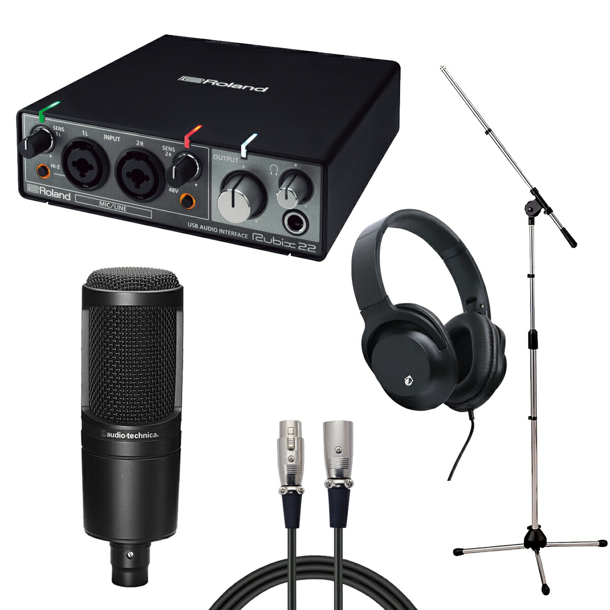 楽天市場】Roland Rubix24 × audio-technica AT2020 【レコーディング