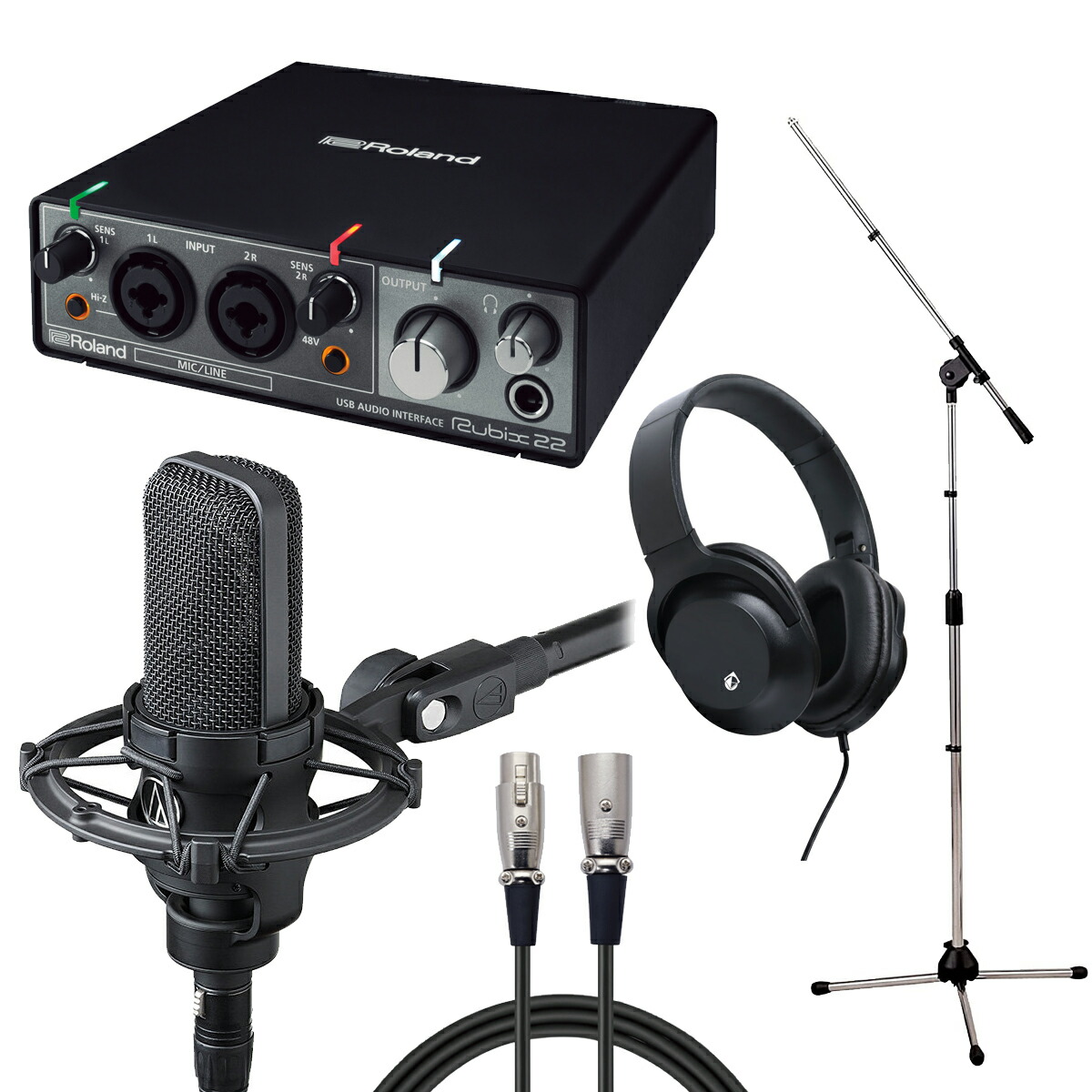 Roland Rubix24 とaudio-technica AT2020 楽天市場】Roland Rubix24 × audio-technica AT2020 【レコーディング