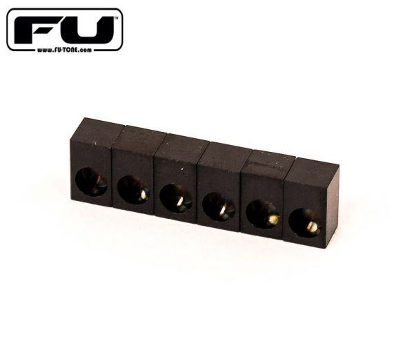 FU-TONE / Titanium Saddle Insert Set 6個セット BLACK【フロイドローズ・アップグレード・パーツ】【お取り寄せ商品】【渋谷店】