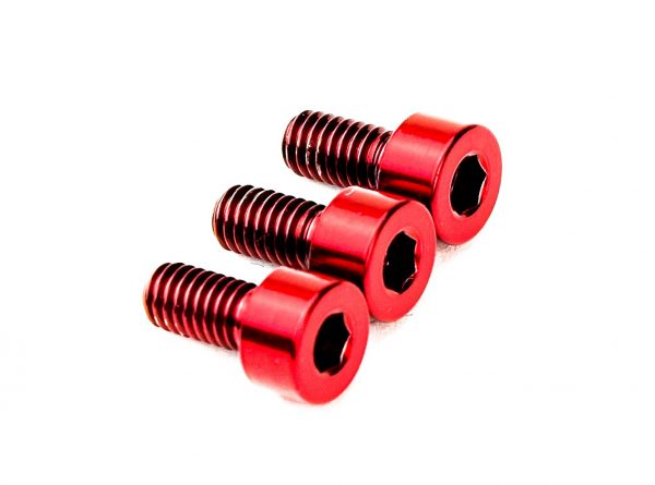 FU-TONE / Titanium Nut Clamping Screw Set 3個セット RED【フロイドローズ・アップグレード・パーツ】【お取り寄せ商品】【渋谷店】
