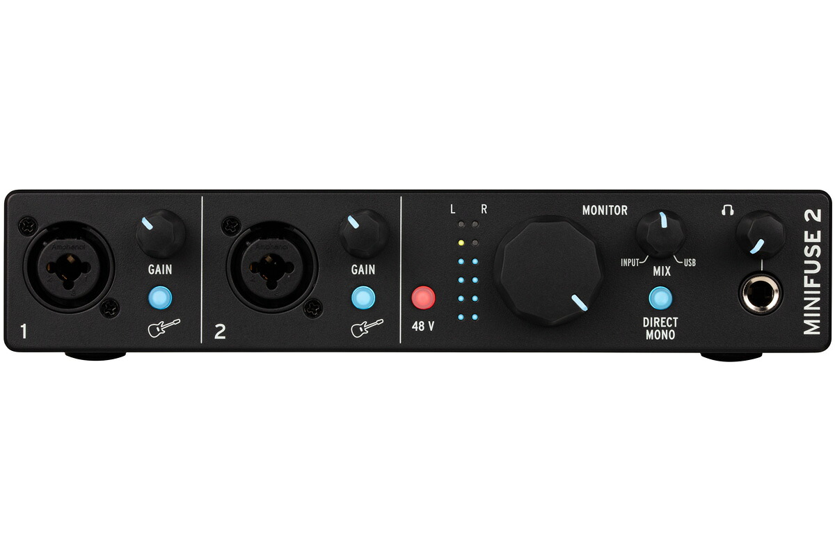 Arturia アートリア / MiniFuse 2 BK (ブラック) 2イン/2アウト USB-C オーディオ＆MIDIインターフェイス【御茶ノ水本店】