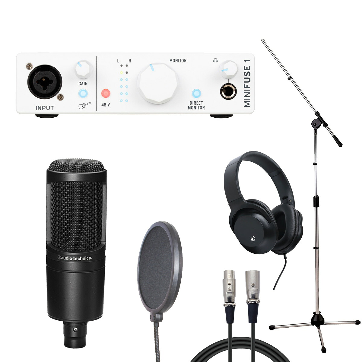Arturia MiniFuse 1 WH &times; audio-technica AT2020 【レコーディングセット】【御茶ノ水本店】｜イシバシ楽器 17Shops