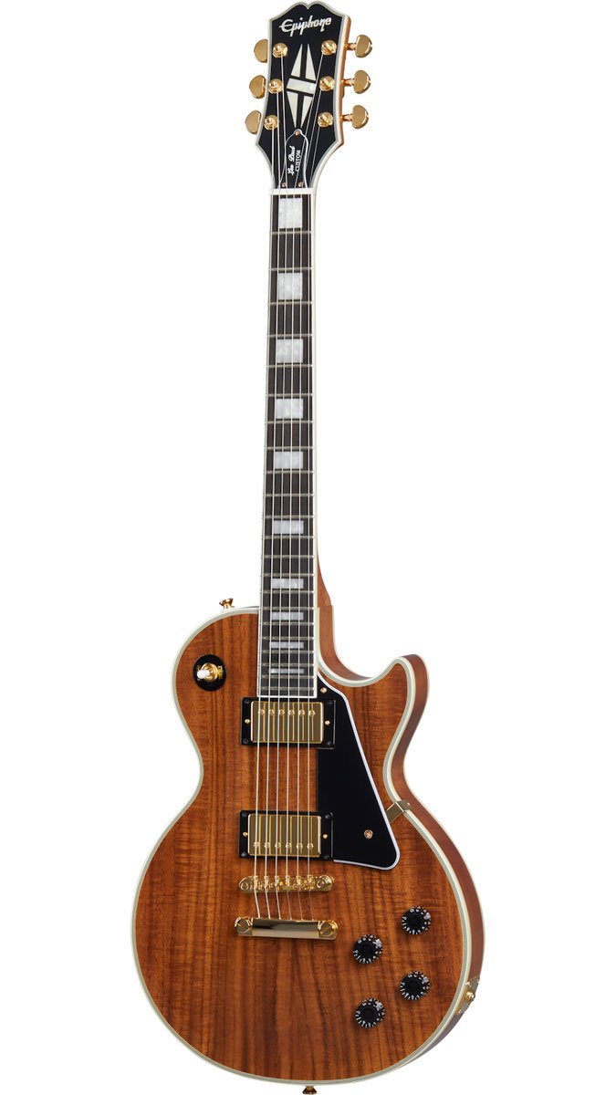 年間定番 epiphone Inspired by Gibson Les Paul Custom Koa Natural