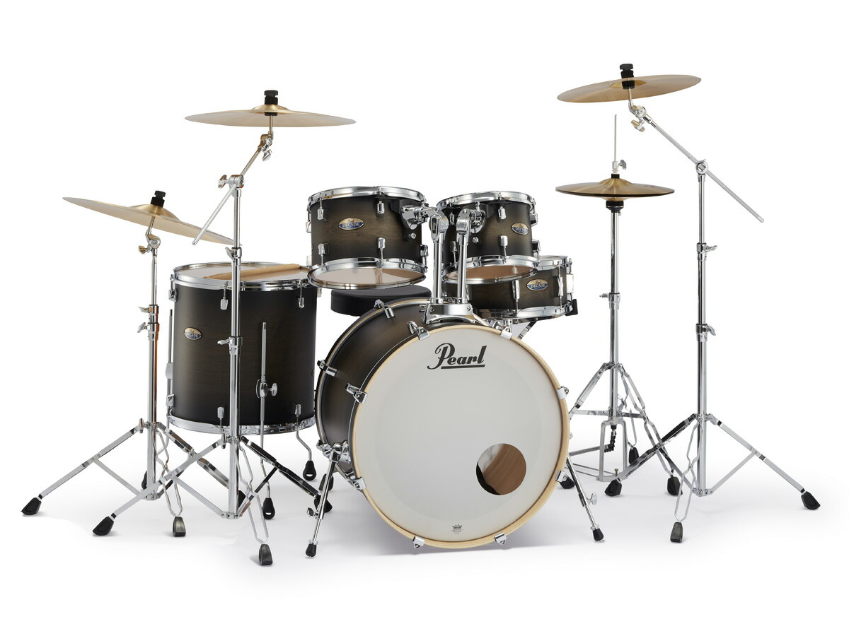 営業 Pearl Dmp5s C 2csn 262 Satin Black Burst Decade Maple ドラムセット 3シンバル スタンダードサイズ Fucoa Cl