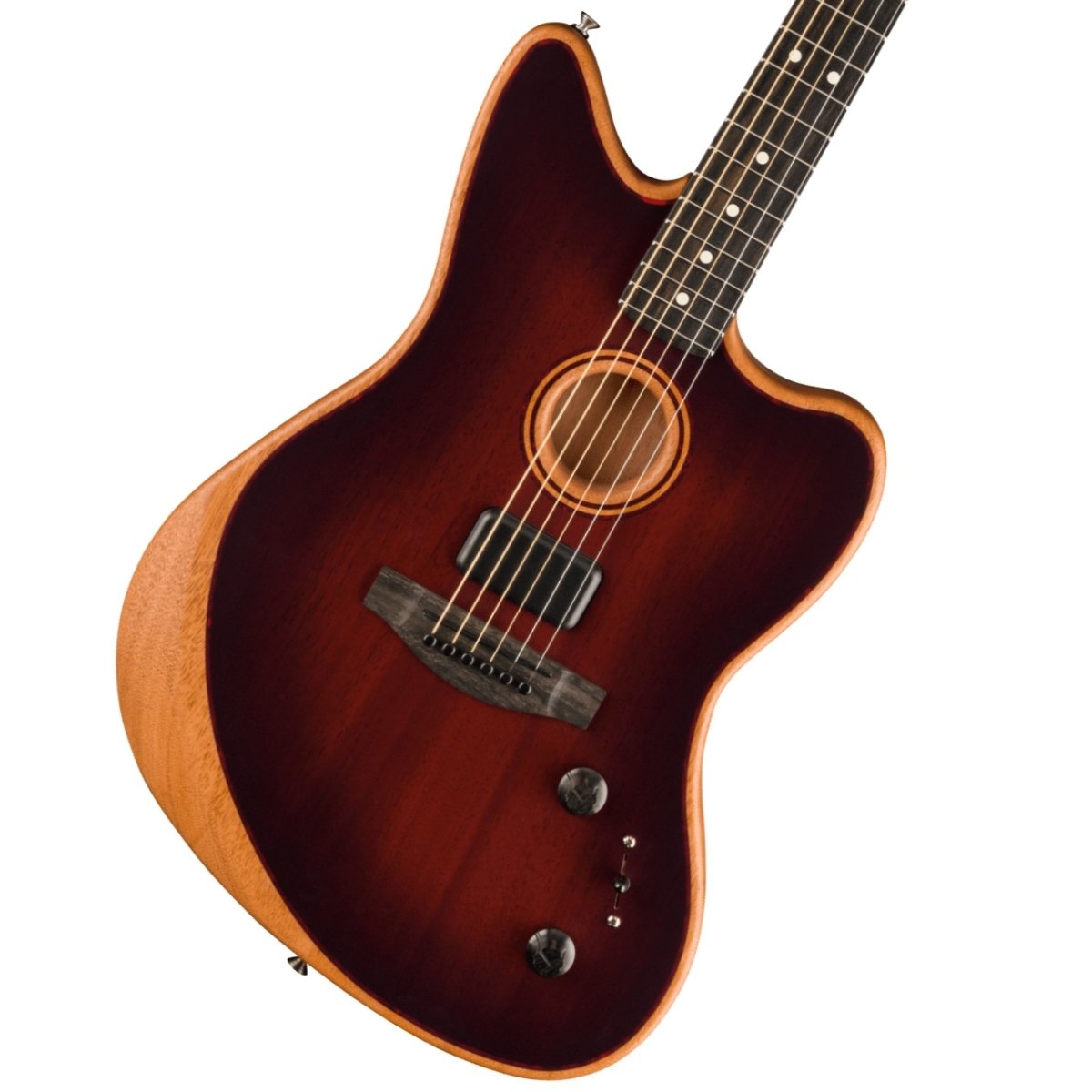 Fender / American Acoustasonic Jazzmaster All-Mahogany Ebony Fingerboard Bourbon Burst フェンダー【御茶ノ水本店】【YRK】｜イシバシ楽器 17Shops