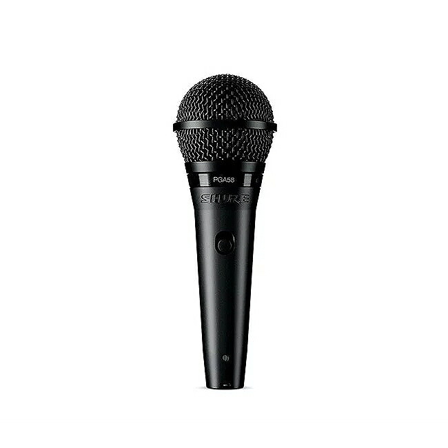 SHURE シュア / PGA58-QTR-J (XLR-標準プラグケーブル付属) カーディオイド・ダイナミック・ボーカルマイクロホン