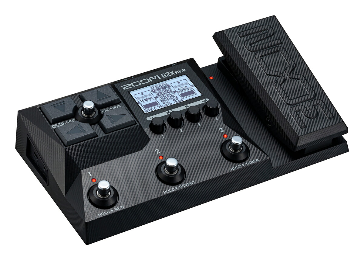 ZOOM / G2X FOUR Effects & Amp Emulator マルチエフェクター ズーム 【無償オンラインユーザー登録で3年間製品保証】【福岡店】