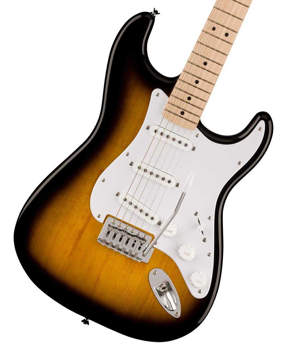 Squier by Fender / Sonic Stratocaster Maple Fingerboard White Pickguard 2-Color Sunburst スクワイヤー