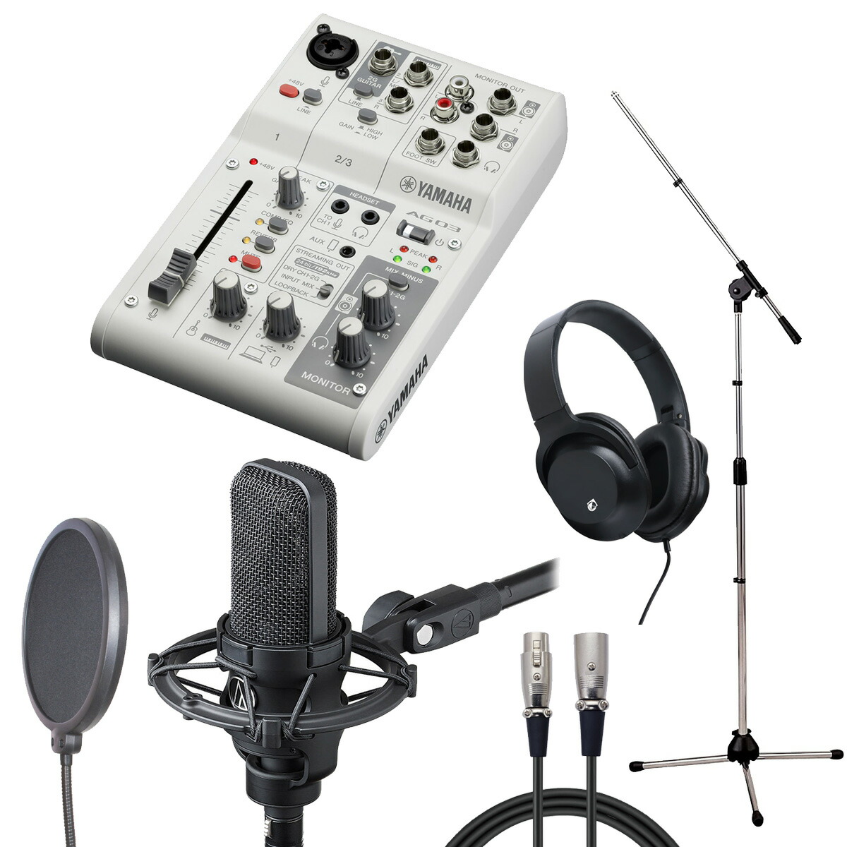 AG06とAT4040(オーディオテクニカ)セット 楽天市場】YAMAHA / AG06 MK2 WH × audio-technica AT4040