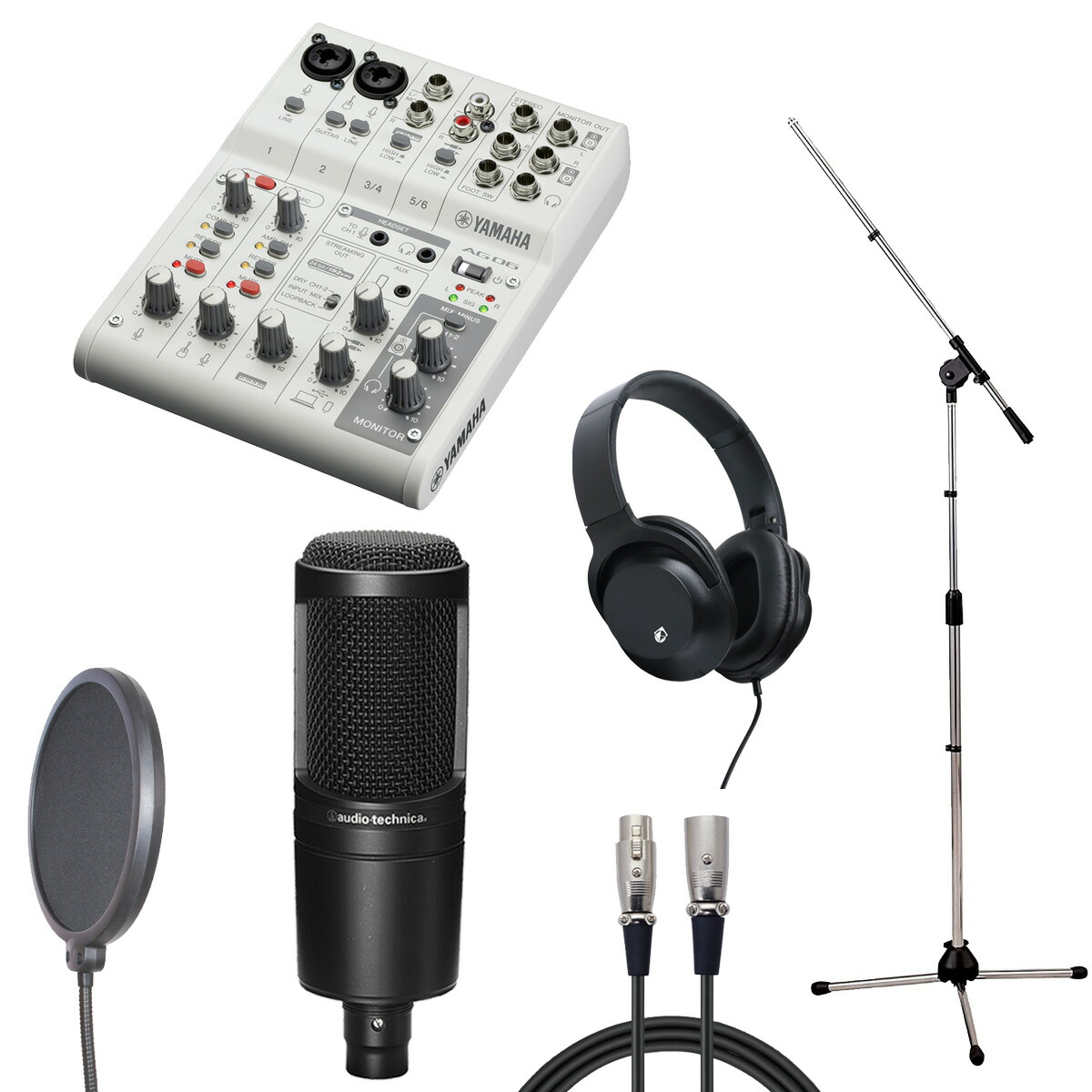AG03MK2とAT2035 ヤマハ オーディオテクニカ 楽天市場】YAMAHA / AG03 MK2 WH × audio-technica AT2035