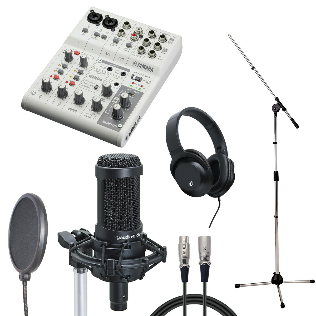 【みけ】audio-technica AT2035とYAMAHA AG03 楽天市場】YAMAHA / AG03 MK2 WH × audio-technica AT2035