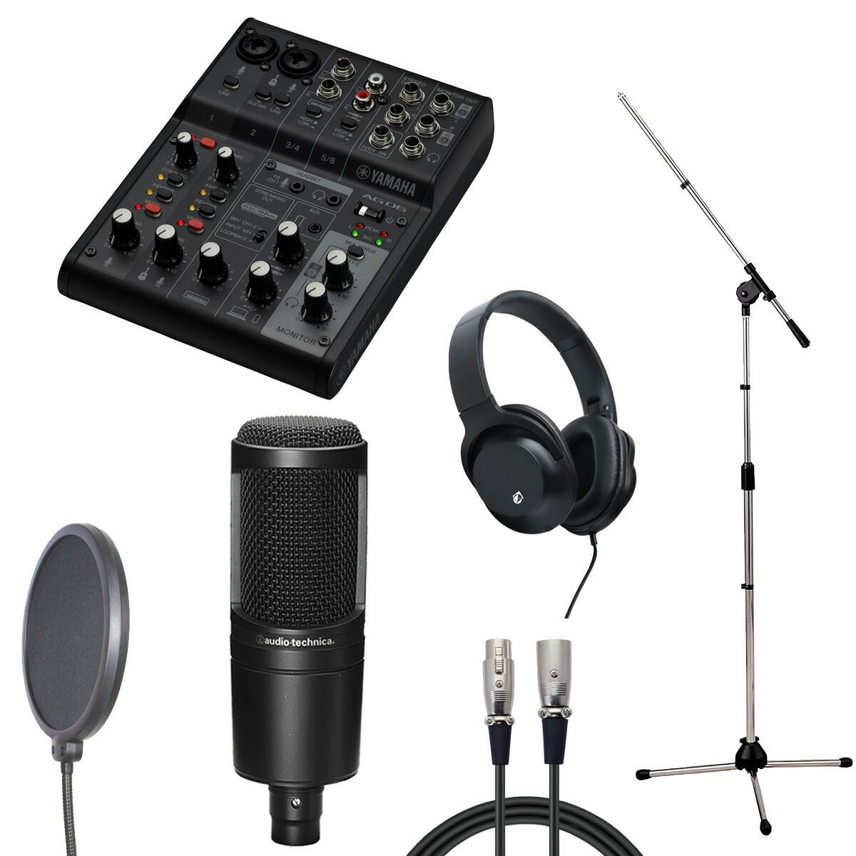 AG03MK2とAT2035 ヤマハ オーディオテクニカ 楽天市場】YAMAHA / AG03 MK2 WH × audio-technica AT2035