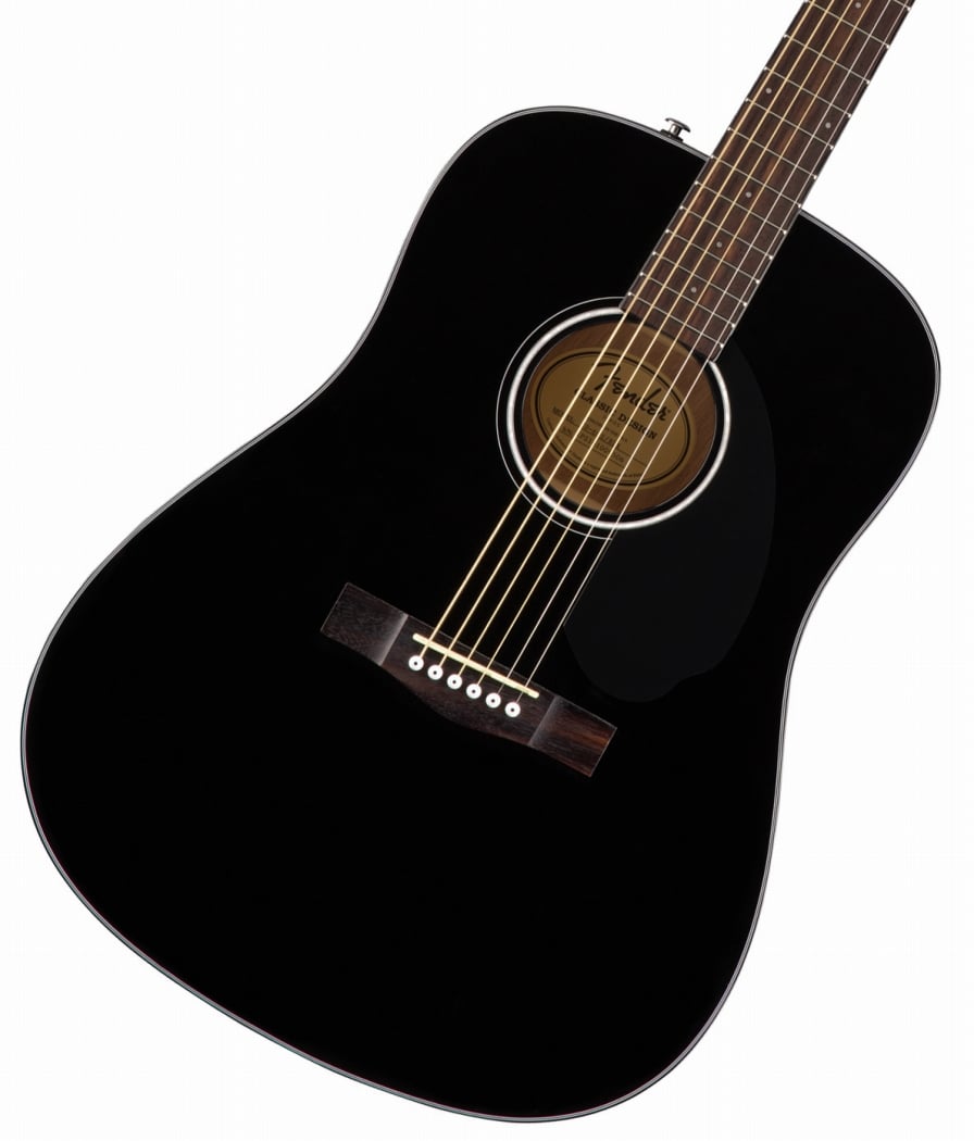 極美品　フェンダー　fender CD-60 BLK エレアコ改　ブラック Fender CD-60SCE Dreadnought Black【フェンダー・エレアコ