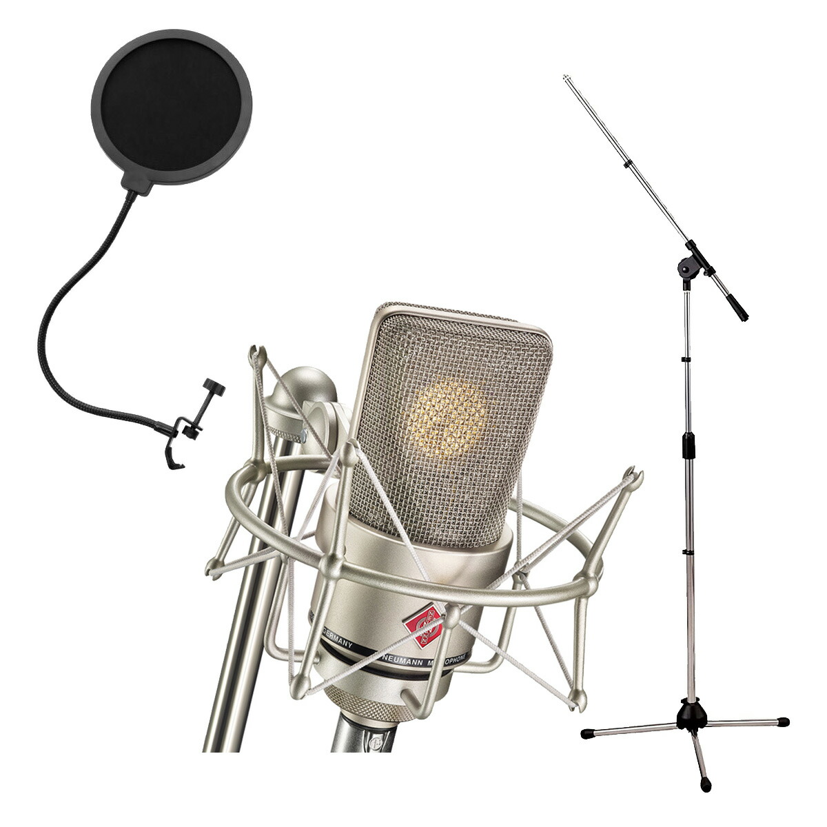 【新品】NEUMANN ノイマンU87Ai マイク　StudioSet セット NEUMANN U 87 Ai Studio set スタジオセット コンデンサーマイク