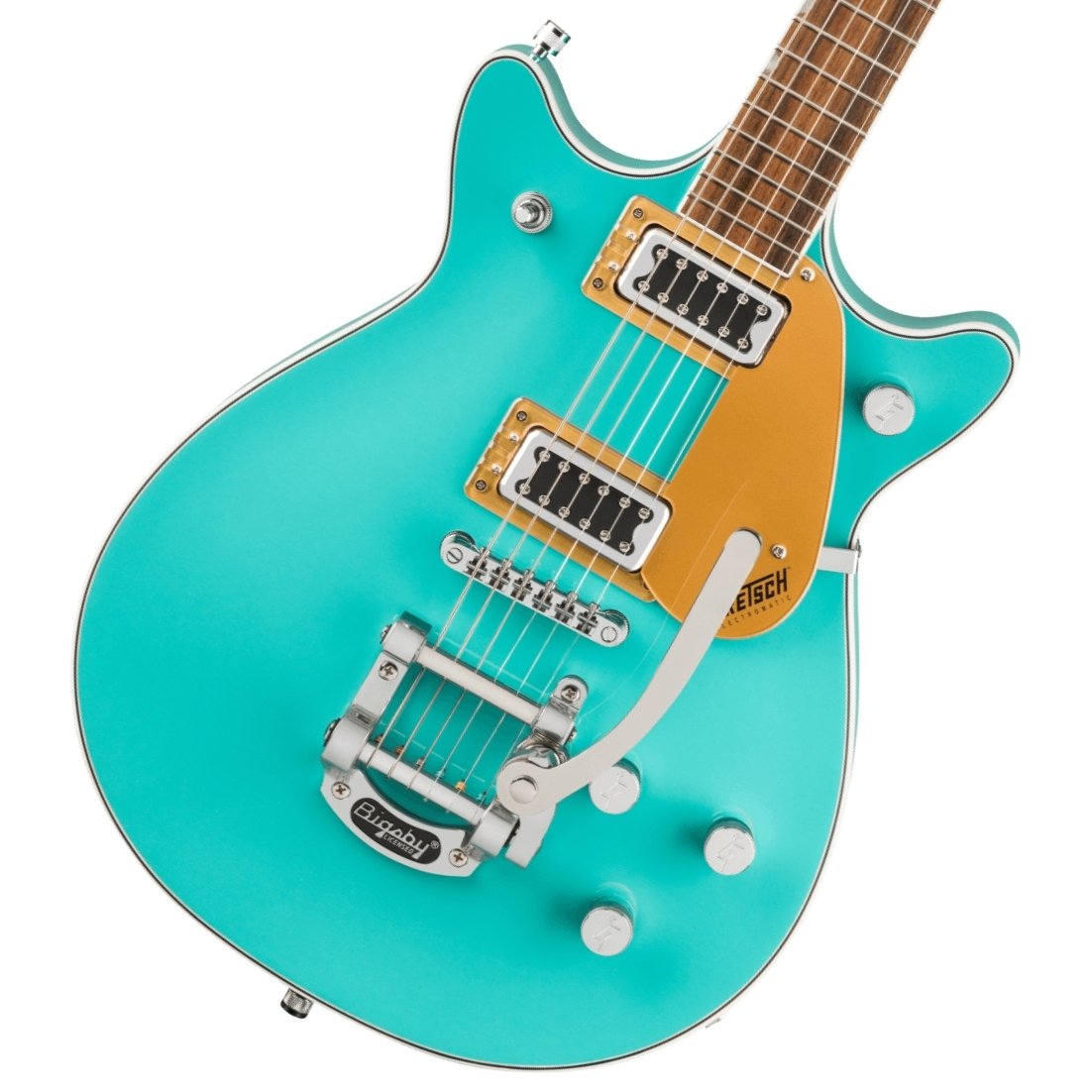 送料無料 GRETCH Electromatic ゴールド&グリーン H/C付 送料無料 GRETCH Electromatic ゴールド&グリーン H/C付
