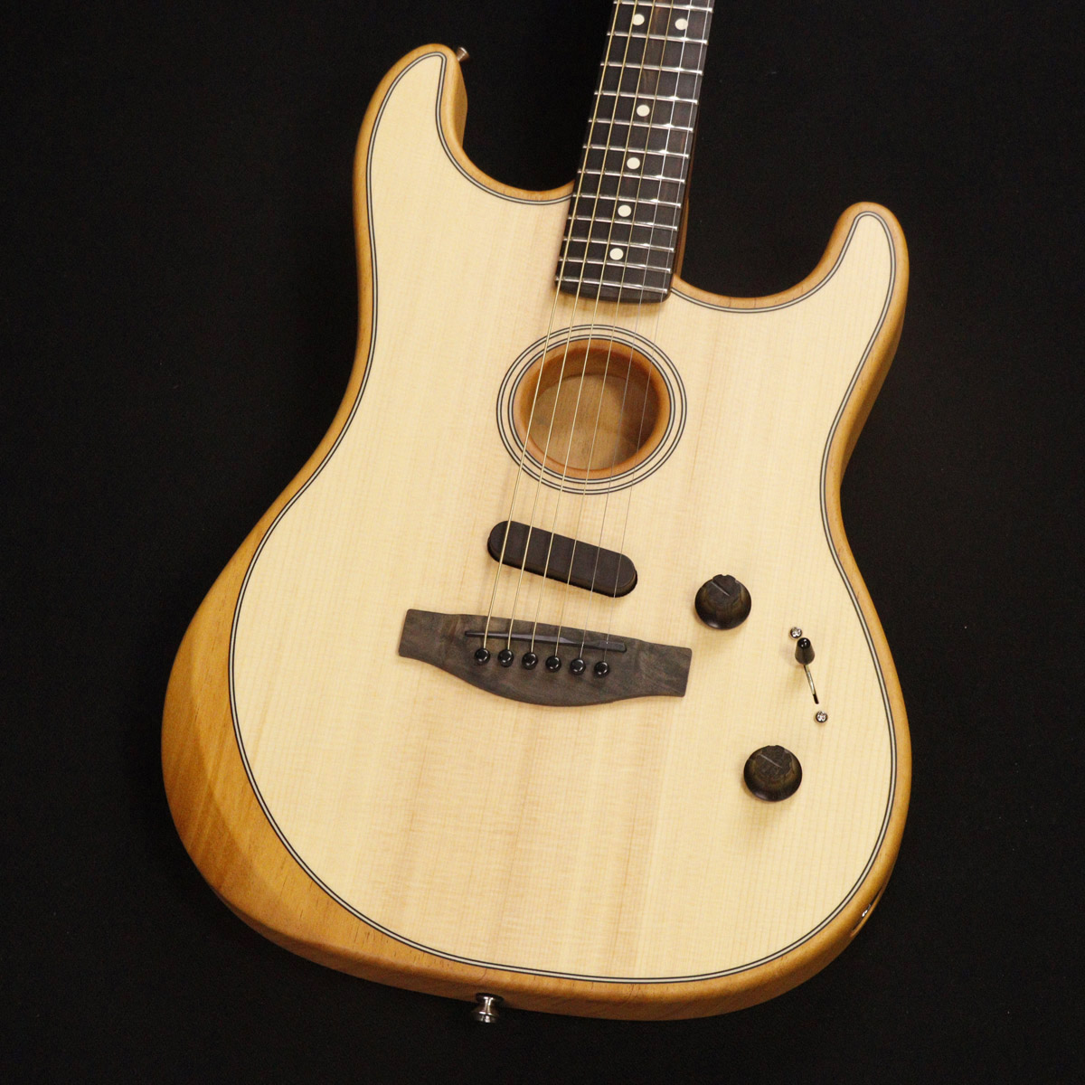 楽天市場】Fender American Acoustasonic Stratocaster ~Natural