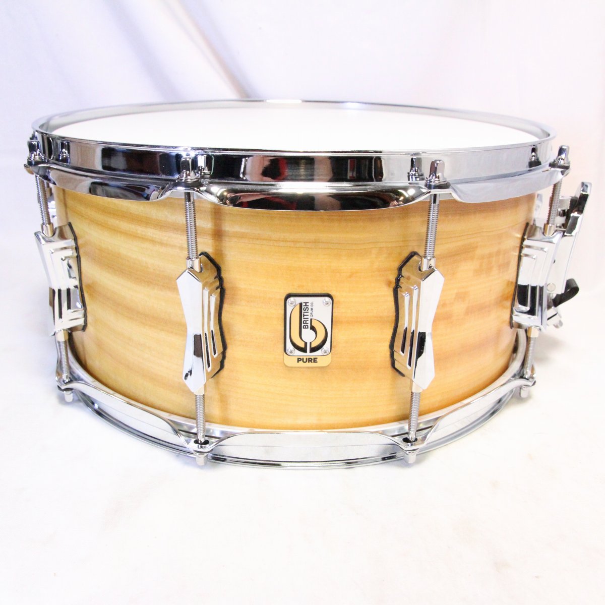 BRITISH DRUM CO. / FOUNDERS RESERVE Pure Ultra Figured Anigre 14”x6.5” FR-14-65-SN-PRU 展示品限り特価【池袋店】|イシバシ楽器 17Shops