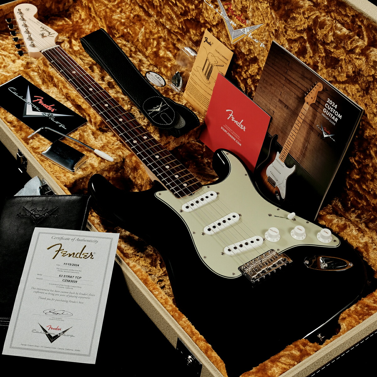 Fender Custom Shop / Custom Built 1963 Stratocaster TCP “Josefina Pick Ups” Aged Black【S/N CZ583029 】【渋谷店】【長期展示品チョイキズアウトレット特価】