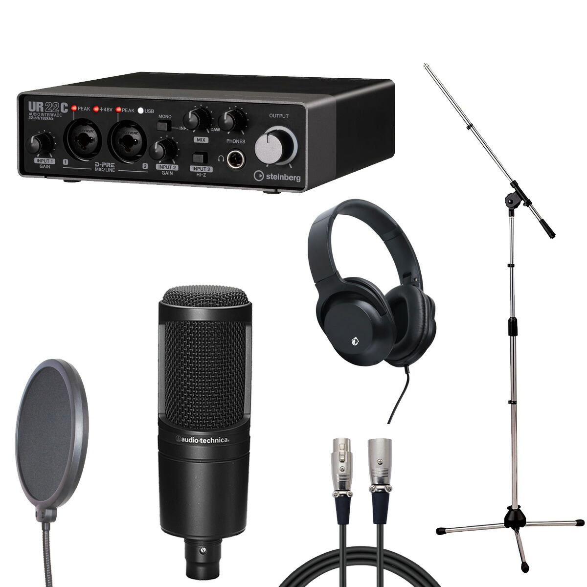 楽天市場】YAMAHA / AG03 MK2 WH × audio-technica AT4040