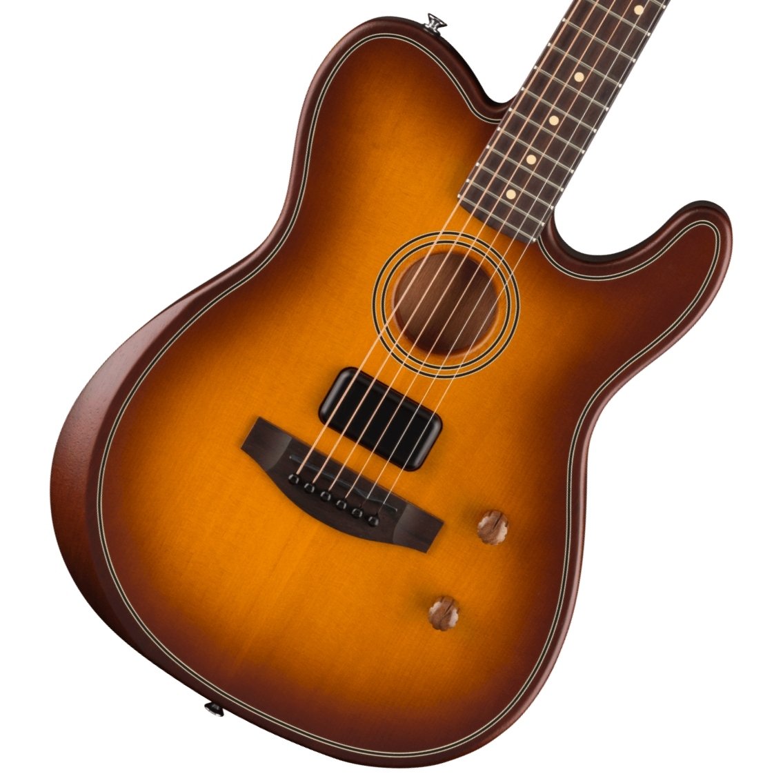 《特典付き》 Fender / Acoustasonic Standard Telecaster Honey Burst 【池袋店】 フェンダー アコスタソニック スタンダード エレアコ エレキ ハムバッカー テレキャスター 低価格版 9Vバッテリー 2Wayブレンドコントロール ソフトケース付属